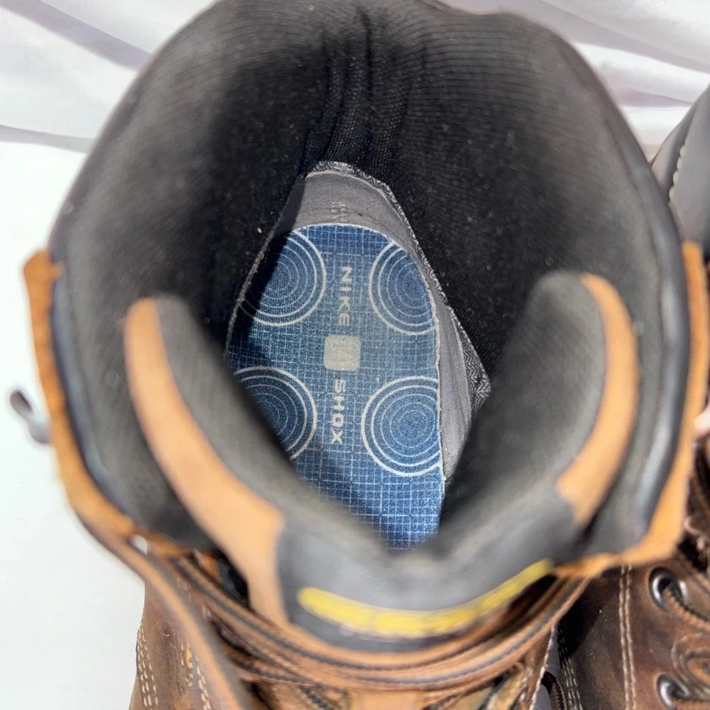 KEEN Mens Brown Leather Steel Toe Work Boots EH Rated Waterproof Size 13‎